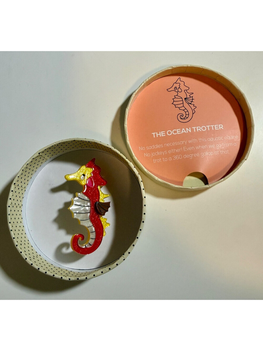 The Ocean Trotter Brooch - Erstwilder Ocean Vibes 2017 Seahorse Pin Aquatic Fish